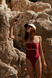One-piece swimsuit Mai Tai, Бордовий, XS-S
